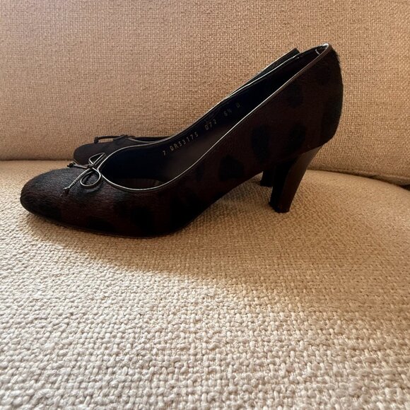 Ferragamo Animal Print Pumps Size 6.5 Heel - Picture 4 of 4